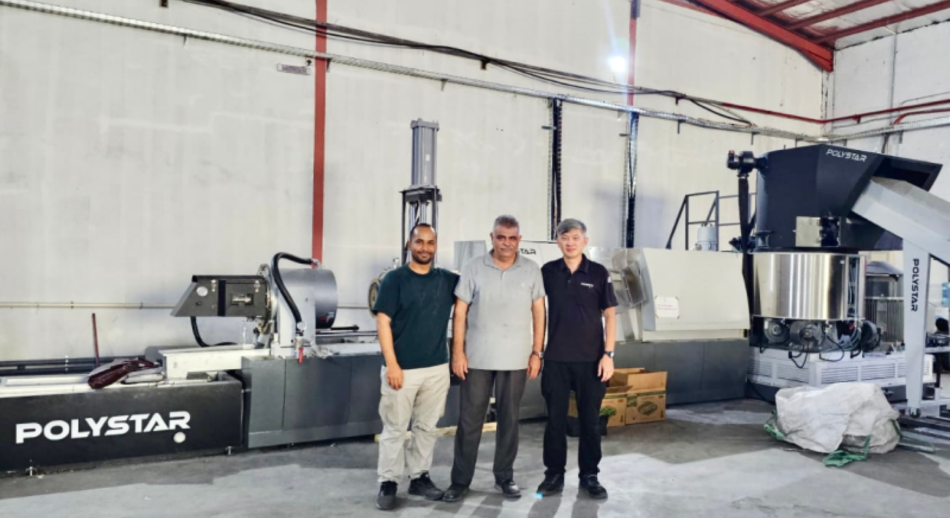 POLYSTAR Pelletizer Commissioned in Saudi Arabia for Soft and Rigid PE, and PP Plastic Waste